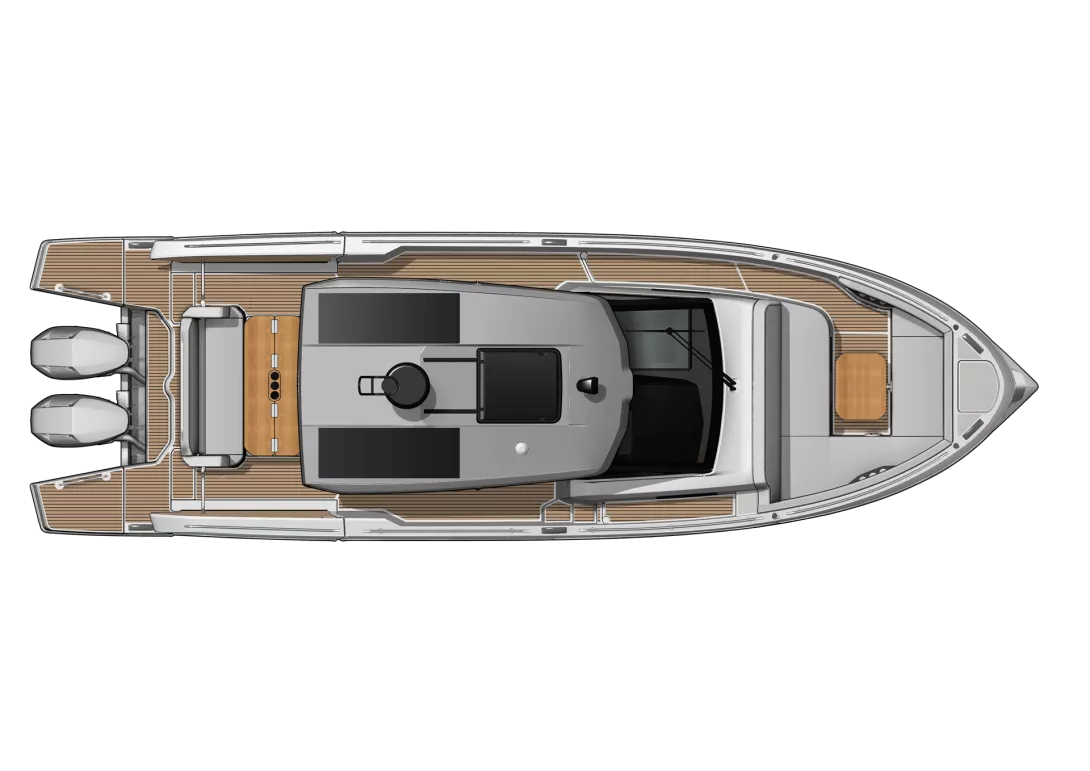 Beneteau Gran Turismo 35 Außenansicht Draufsicht