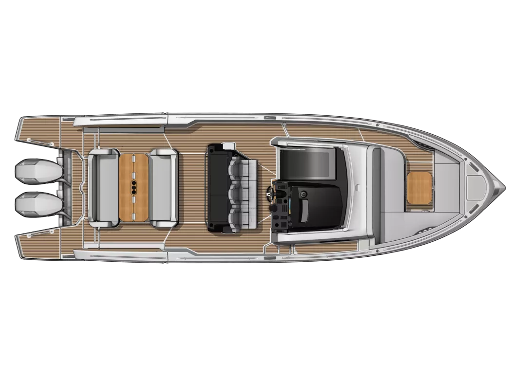 Beneteau Gran Turismo 35 Draufsicht