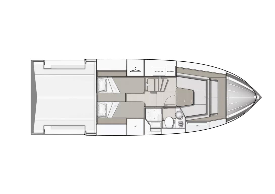 Beneteau Gran Turismo 35 Unterdeck Salon