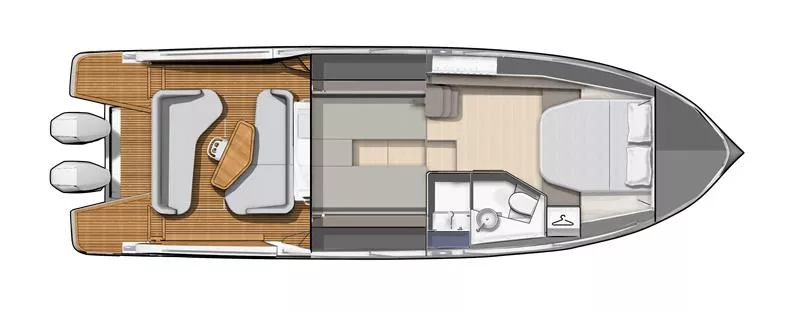 Beneteau GT 40 OB Unterdeck