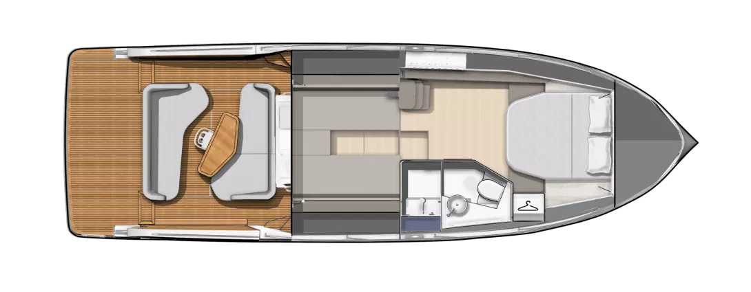 Beneteau GT 40 IB Unterdeck