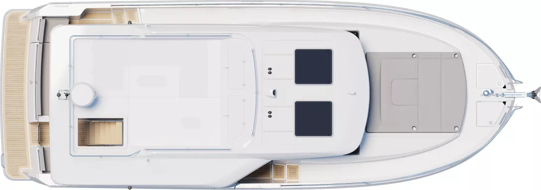 Beneteau Swift Trawler 37 Sedan Grundriss elektrische Oberlichter