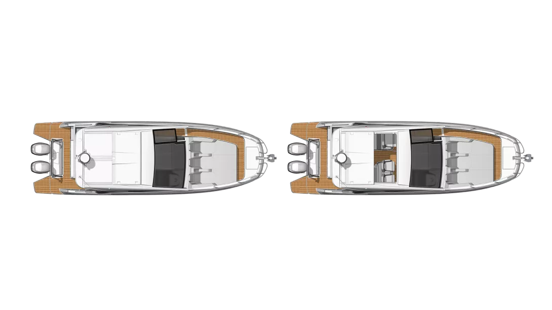Beneteau Flyer 10 Sport Top Layout Außendeck