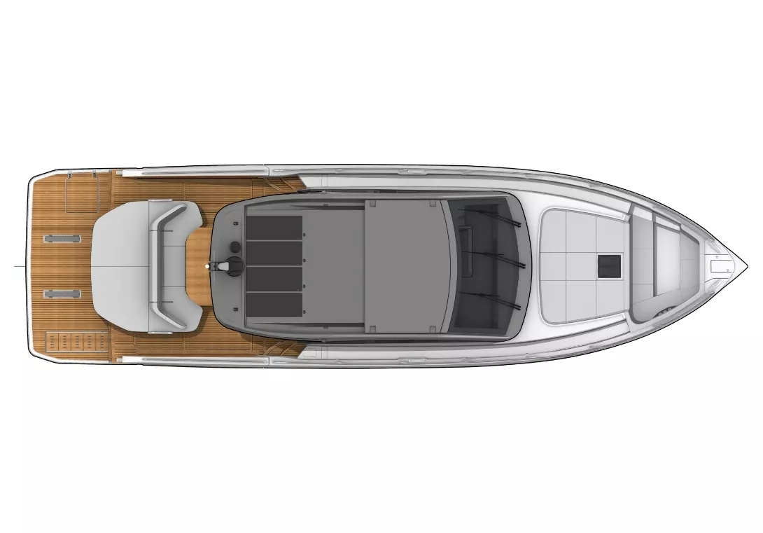 Beneteau Gran Turismo 50 Hard Top Silent Boat Option Layout